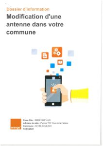 Modification Antenne TDF rue de la Falaise – Consultation publique