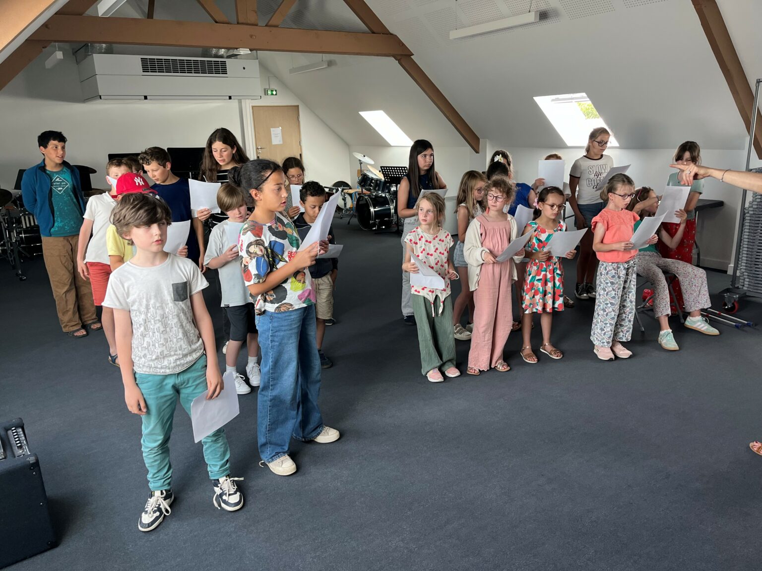 Répétition chorale classes de FM