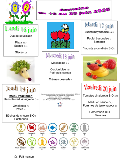 16 au 20 juin 16 au 20 juin