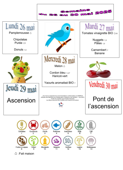 26 au 30 mai 26 au 30 mai