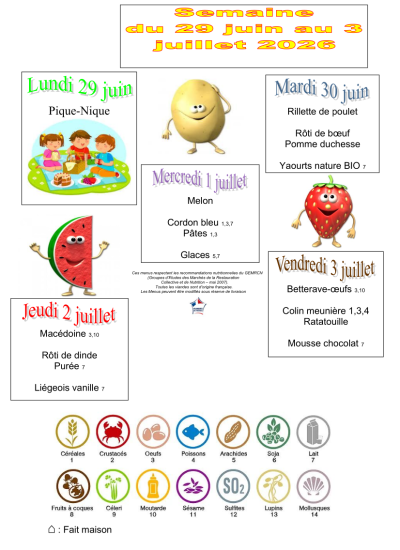 29 juin au 3 juillet